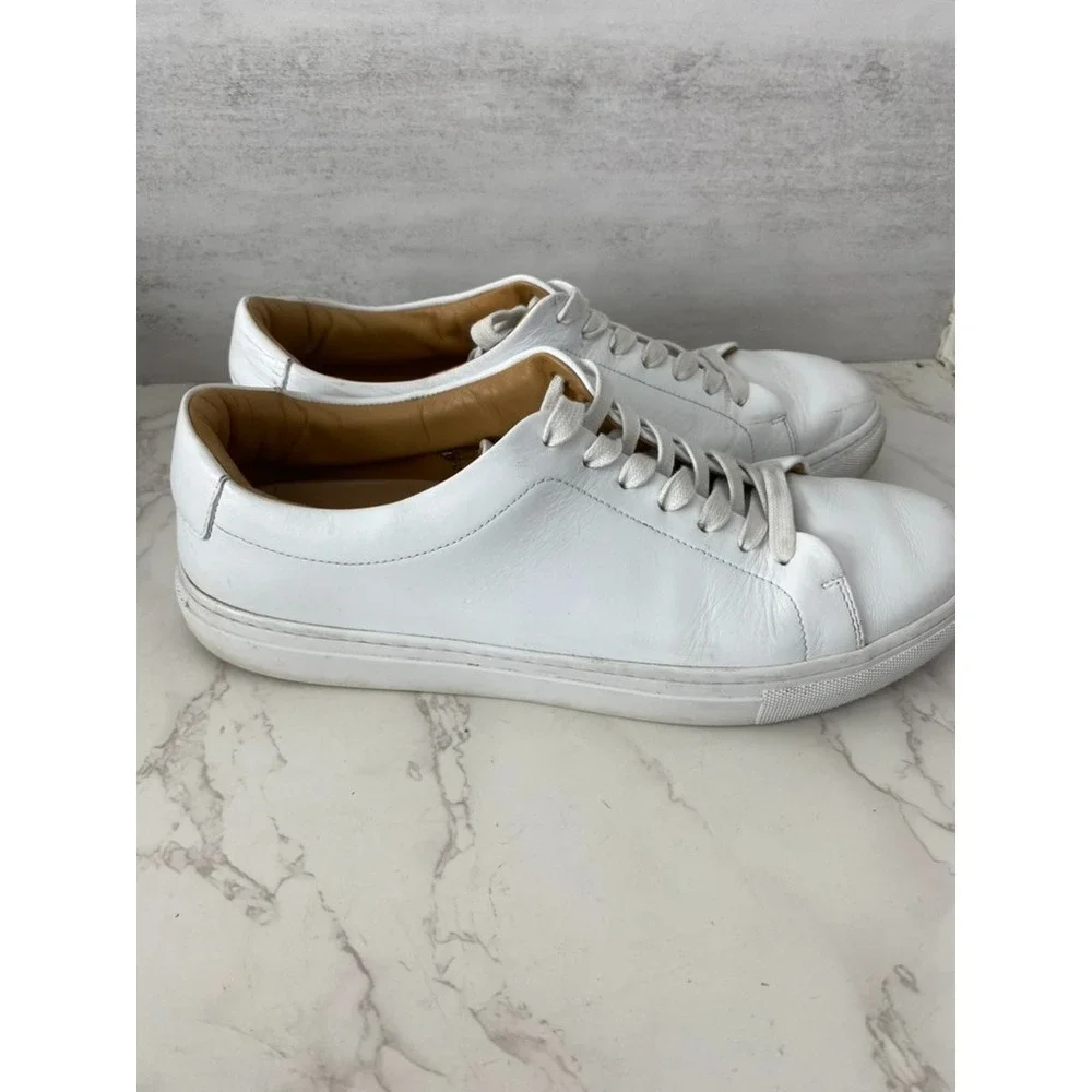 Thursday Boot Company Leather Sneakers Men's Sz 12 White Low Top
